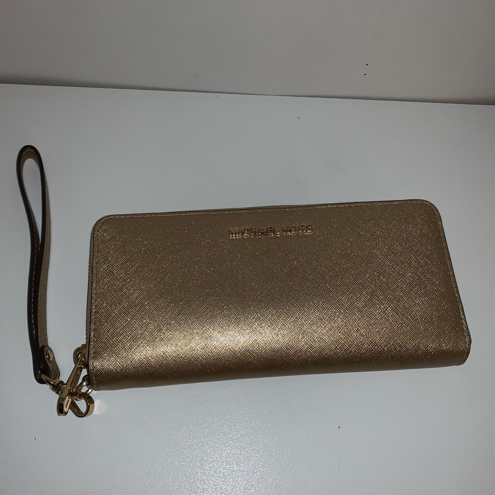 Michael Kors Gold Wristlet